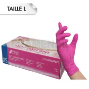 Gants Nitrile Candy Wave L