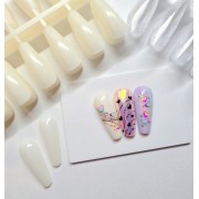 Capsules Nail Art Coffin Natural (x240)