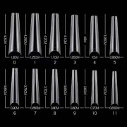 Tips Coffin XXL Clear Taille 0 (50pcs)