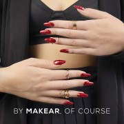Gel Polish Premium Glitter S62 Red Star Makear