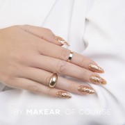 Gel Polish Premium Glitter S63 Gold Star Makear