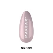 Nude Rubber Base Pudding Pink NRB03 8ml Makear