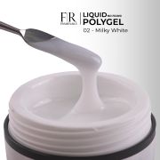 Liquid Polygel 02 Milky White 15ml (pot) Framenails