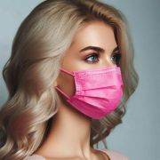 Masques Protection Pink (Fuchsia) 4 Plis (x50)