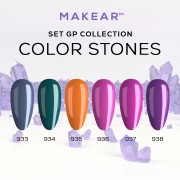 Kit Gel Polish Regular Color Stones Makear
