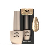 Gel Polish Premium Glitter S63 Gold Star Makear