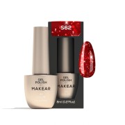 Gel Polish Premium Glitter S62 Red Star Makear