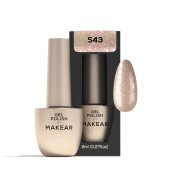 Gel Polish Premium Glitter S43 Goldberry Makear